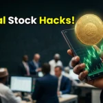 A glowing green candlestick stock chart floating above a smartphone, representing successful Sharia-compliant stock trading and Halal wealth.